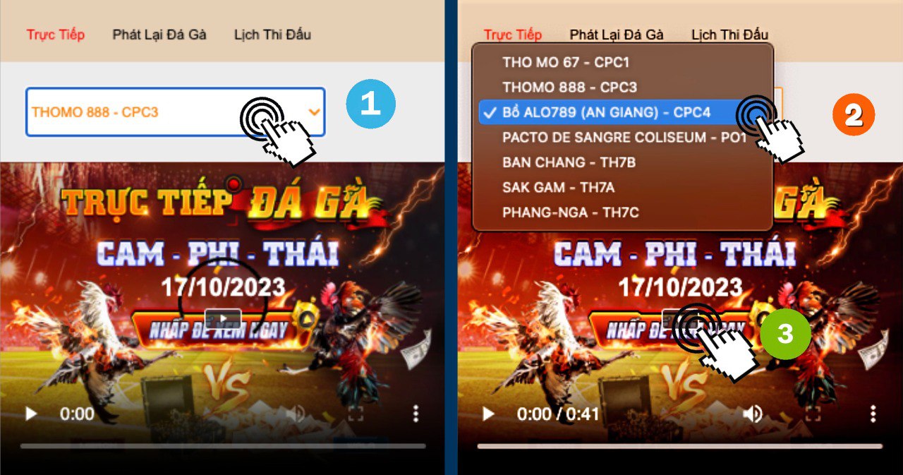 Xem Đá gà SV388 2 live gà sv388